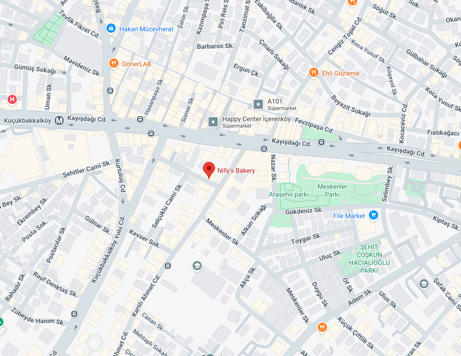 Nilly's Bakery Konum Nilly's Bakery Konum
